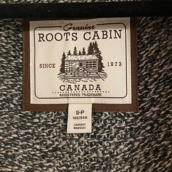 Roots Canada Heritage Cabin Shawl Wool Cardigan (Salt & Pepper) - Picture 4 of 4